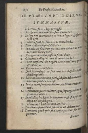 De Praesumptionibus.