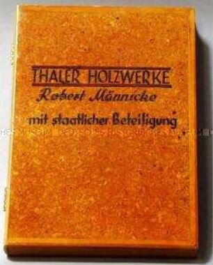 Kassette mit Glückwunschschreiben an Otto Grotewohl zum 65. Geburtstag