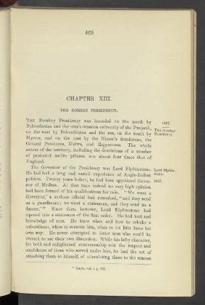 Chapter XIII. The Bombay Presidency