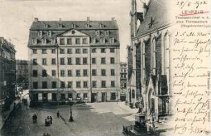 Leipzig: Thomaskirchhof m. d. alten Thomasschule (abgebrochen)