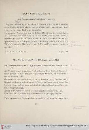 Dekorative Marmorarbeiten (Nr. 125-142)