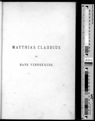Matthias Claudius og hans vennekreds