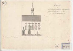 Ansicht des ehemaligen Warts-Nonnenkolsters jetziges Pastorat der Jesuiten-Kirche auf dem Hunsrücken