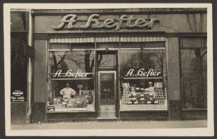 Ansichtskarte Fleischwarengeschäft, Oranienstraße 160