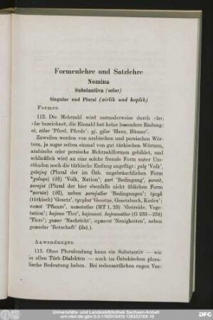 Formenlehre und Satzlehre