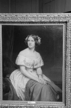 Eröffnung der Dauerausstellung in der Alten Nationalgalerie : Gemälde "Bildnis der Sängerin Jenny Lind" von Eduard Magnus
