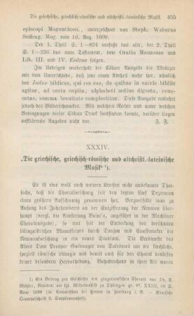 455-463 Die griechische, griechisch-römische und altchristlich-lateinische Musik