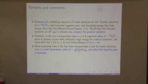 Compactness of sign-changing solutions to scalar curvature-type equations with bounded negative part.