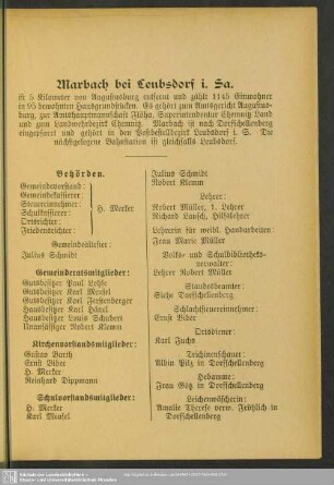 Marbach bei Leubsdorf i. Sa.