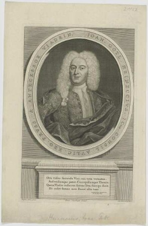 Bildnis des Joan. Gotl. Heineccivs