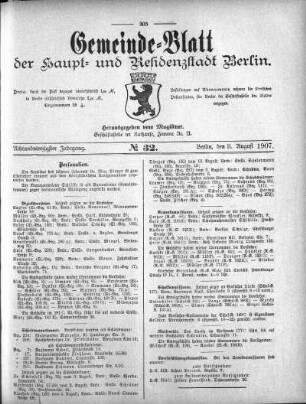 1907,32: No. 32, 11. August 1907