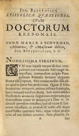 DD. Virorum Epistolæ Et Responsa, Tum Medica, tum Philosophica : Quibus ob Materiæ affinitatem adduntur Encomia Medicinæ, nec non Pulveris Sympathetici, compositio accuratissima ...