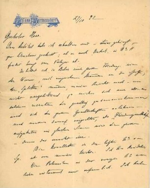 Korrespondenz von Bertha von Suttner an Wilhelm Dworaczek