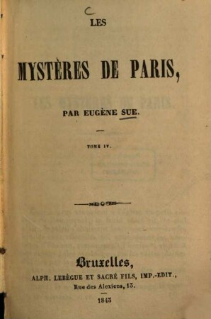 Les mystères de Paris. 4