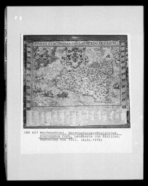Landkarte von Sizilien