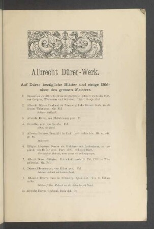 Albrecht Dürer-Werk
