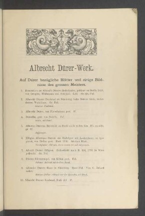 Albrecht Dürer-Werk