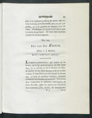 No. 20. Elie van den Brock. (Elias v. d. Brock.)