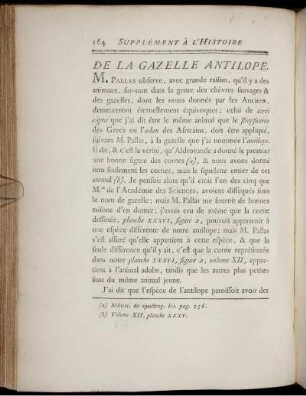 De La Gazelle Antilope.