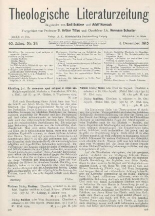 506-507 [Rezension] Apelt, Otto (Übers.), Platons Dialog Sophistes