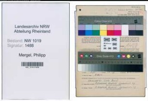 Entnazifizierung Philipp Mergel , geb. 04.08.1886 (Lagerist)