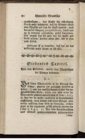 Siebentes Kapitel. Von den Erdarten , welche das Wachsthum der Pflanzen befördern.