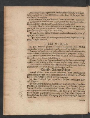 Teutsche Artzney-Bücher.