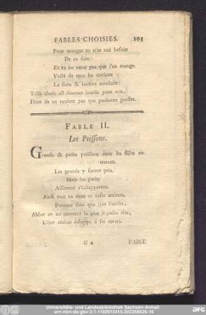 Fable II. Les Poissons.