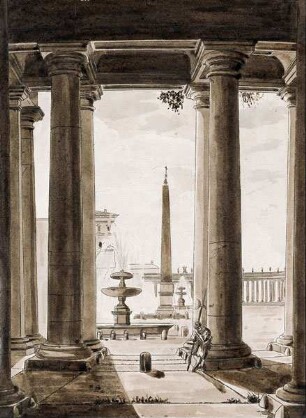 Rom, Kolonnaden vom Petersplatz