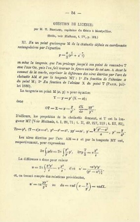 QUESTION DE LICENCE.
