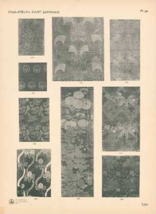 Pl. 90. Étoffes