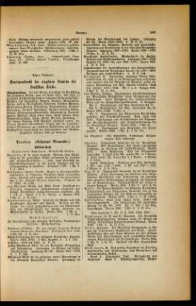 Achter Abschnitt. Territorialrecht der einzelnen Staaten des Deutschen Reichs.