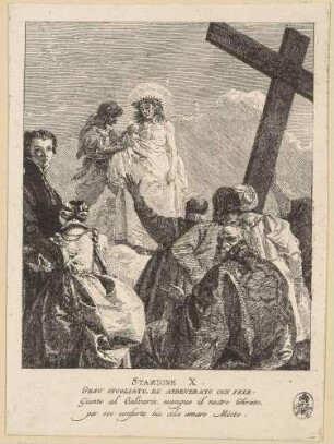 Jesus wird seiner Kleider beraubt (10. Station des Kreuzwegs), aus der Folge "Via Crucis"