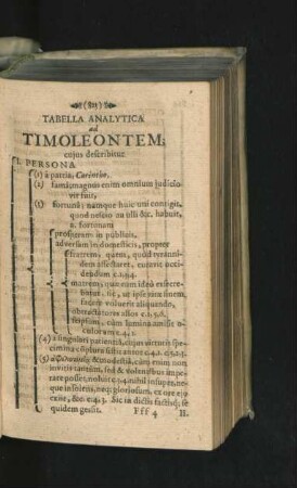 Tabella Analytica ad Timoleontem.