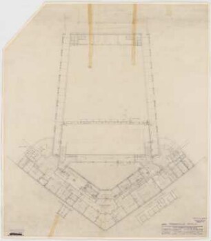 Haus des Rundfunks, Berlin-Charlottenburg: Restaurant, Grundriss 1:100