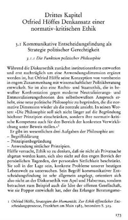 3. 1 Kommunikative Entscheidungsfindung als Strategie politischer Gerechtigkeit