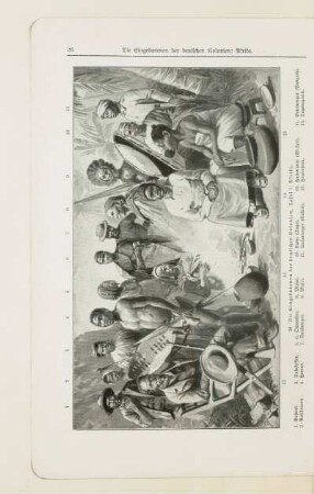 38. Die Eingeborenen der deutschen Kolonien, Tafel I: Afrika