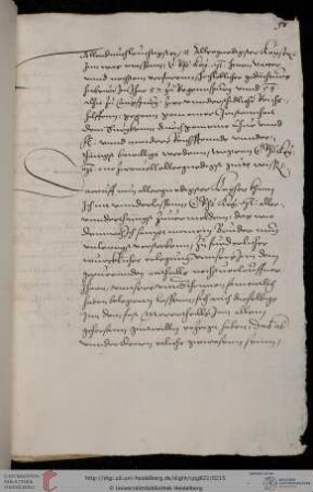Supplikation Graf Salentin von Isenburg