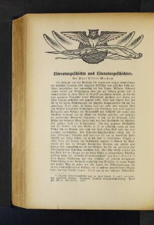Literaturgeschichte und Literaturgeschichten