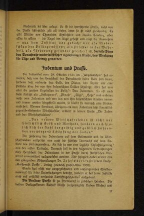 Judentum und Presse.
