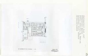 Volksschule Emstek (Diplomarbeit bei Kurt Dübbers): Umkleideräume, Detail-Grundriss 1:100