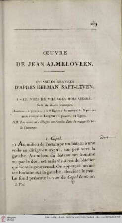 Oeuvre de Jean Almeloveen