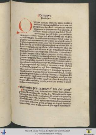 Sermones de tempore.