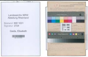 Entnazifizierung Elisabeth Gaida , geb. 18.11.1900 ()