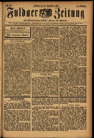 Ausgabe vom Freitag, den 18. September 1896.
