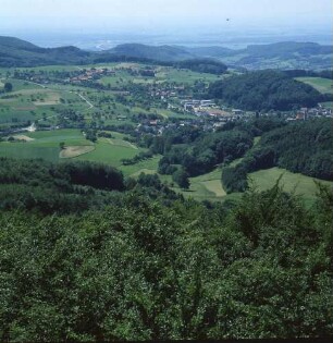 Odenwald. Blick vom Kaiserturm auf der Neunkirchner Höhe