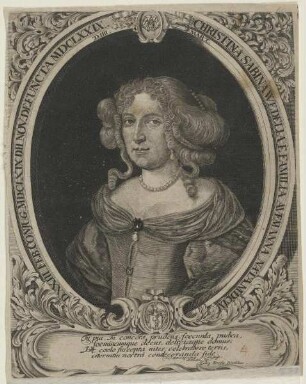 Bildnis der Christina Sabine Wedel