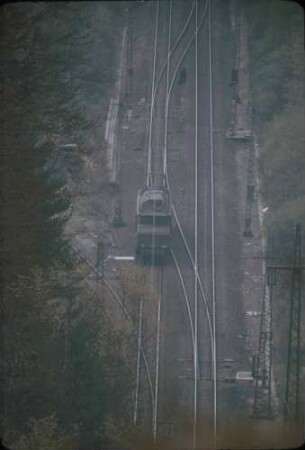 Laufach Schwarzkopftunnel Westportal Schiebelok 194 585 Lz
