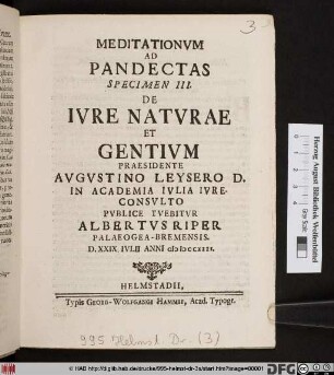 De Ivre Natvre Et Gentivm