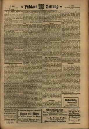 Zweite Ausgabe vom Donnerstag, den 29. September 1910.
